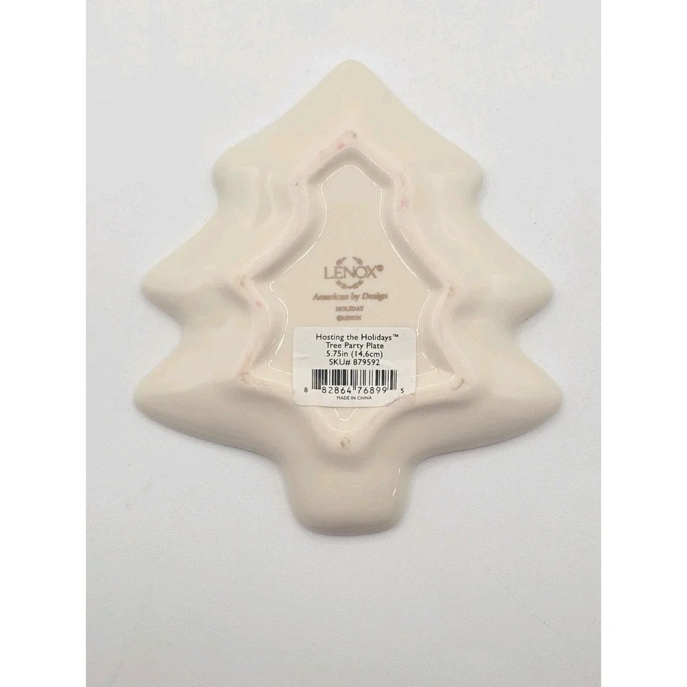 Lenox Hosting the Holidays Tree Party Plate Christmas U251